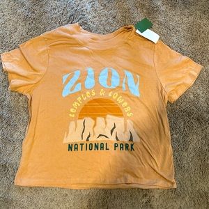 Zion National Park Crop Tshirt